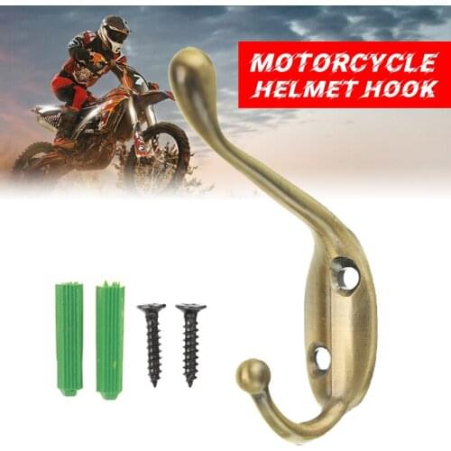 Zinc Alloy Motorcycle Up And Down Helmet Hook Multi-purpose Wall Mount Rack Jacket Hanger Moto Accesory Luggage Hook Metal Hook