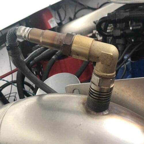 Multifunctional M18 x 1.5 Bung Adapter Connector Kits Exhaust Portable 90 Degree Lambda O2 Oxygen Sensor Spacer Extender Tools