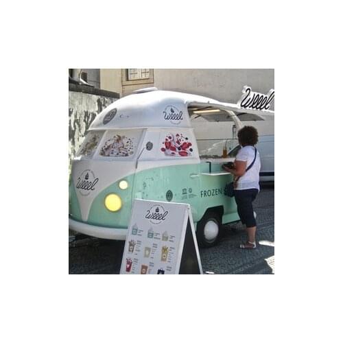 3m Mobile Electric Ice Cream Truck Catering Van Snack Food Cart Street Kitchen Food Cart Support Customization