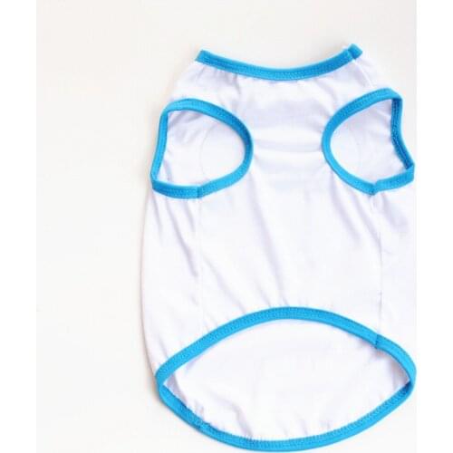 Soft Summer Dog Vest Breathable Sports Printed Shirts For Small Dogs Puppy Polyester White Clothes Pet Product