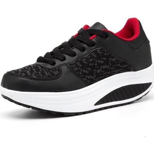 New Fashion Sport Shoes Women Leather Lady Sports Shoes Summer Running Shoes Womens Sneakers Walk Shake Shoes Femme 2019