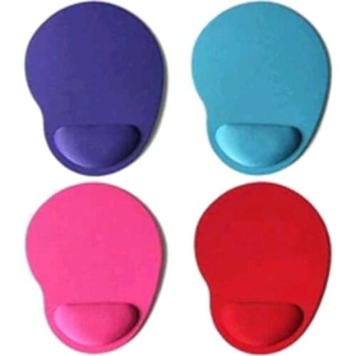 1PCS Solid Color Mouse Pad EVA Wristband Comfortable Mice Mat Valentines Day Gift Soft Mouse Pad For Game Computer PC Laptop