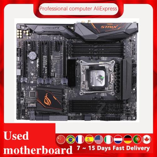 For ASUS ROG STRIX X99 GAMING Original Used Desktop X99 X99M 2011 Socket LGA 2011 Core i7 LGA2011 V3 DDR4 Motherboard