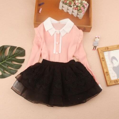 2019 Autumn Baby Girl Clothes Children Clothing School Girl Blouse Chiffon Child Shirt Kids Clothes Girls Tops And Blouse 2-16Y