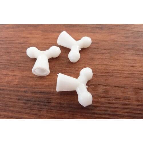 25x20mm white triangle shape plastic beads fit for 12mm skeleton joint for toy joint skeleton accessories