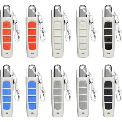 New 433MHZ Remote Control 4 Keys Garage Gate Door Opener Remote Control Duplicator Clone Cloning Code Car Key Wireless Remote