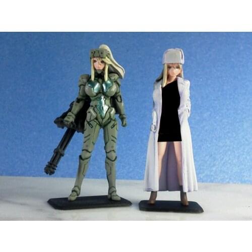 Resin Figure Model Kit Unassambled 1/35 modern girl stand include 2 Unpainted collect Figure Building Kit