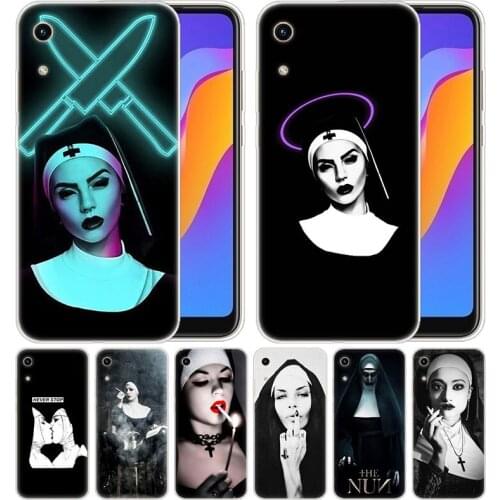 Luxury Soft Silicone Case Sister nun for Huawei Honor 9X 8A 7A 20 Pro 7X 8X 7S 8S 8 9 10 Lite View 20 20i 10i Play Fashion Cover