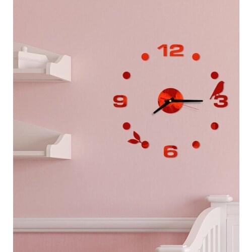 Modern Large Wall Clock 3d Mirror Sticker Unique Big Number Watch Diy Decor Wall Clock Art Sticker Decal Home Modern Decoration
