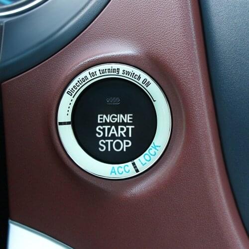 Luminous Car Engine Start Stop Ignition Trim Cover Car Sticker for nissan qashqai audi a4 b8 kia sportage rio citroen c4 cruze