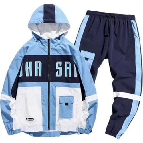 April MOMO 2021 Men Spring Autumn Tracksuits Jackets+Pants Male Casual Fashion Slim Fit Large Size Sportswear Sports Sets Hombre