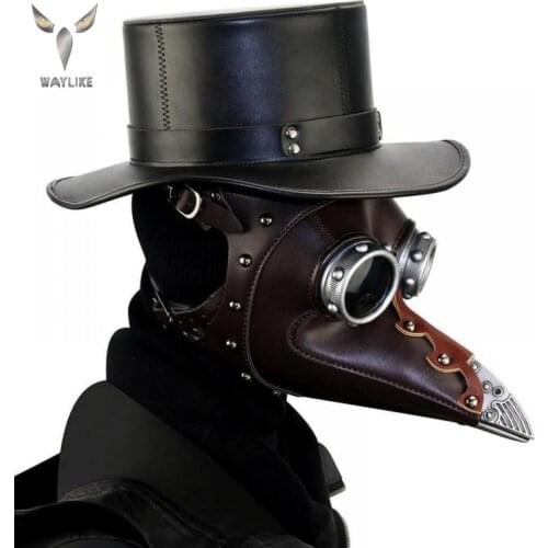 WAYLIKE Halloween Cross-border Popular Style European And American Punk Plague Doctor Gender Magic Hat Gentleman Hat Lady Ball