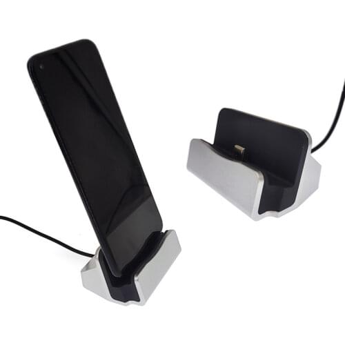 For IPhone X 8 7 6 USB Cable Sync Cradle Charger Base for Xiaomi Android Type C Samsung Stand Holder Charging Base Dock Station