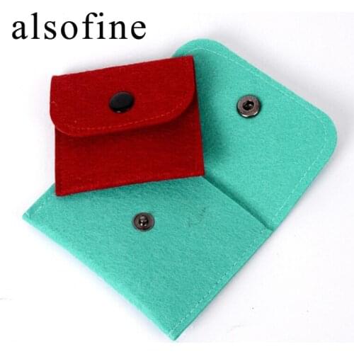 Fashion 10pcs/lot Small Items Jewelry Storage Bag Earrings Earrings Storage Bag Necklace Ring Jewelry Packaging Travel Carrying