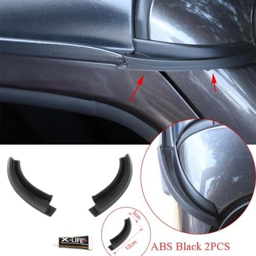 2PCS ABS Roof Rainwater Shield Diversion Slot Extend For Jee Wrangler JL JT Gladiator 2018-2020