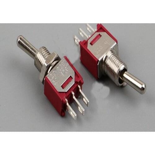 2pcs SMTS-102-A1-T0 high quality toggle switch shake head toggle pcb board connector 3 feet