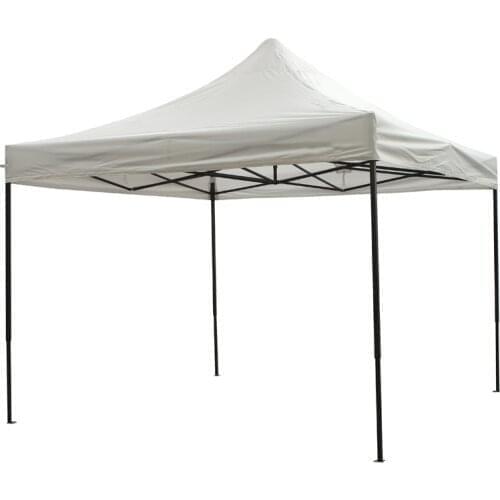 3X3m Pop up Fully Waterproof Beige Gazebo without side walls, Portable Commercial Gazebo Comes With Sandbags x4