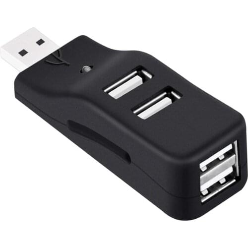 4 Port USB Hub, Mini USB 2.0 Data Hub Splitter Small Portable, for PC, Laptop, Notebook PC, XPS, IMac and More