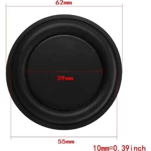 62mm Passive Radiator Subwoofer Speaker Vibration Membrane Bass Rubber Woofers Dropshipping
