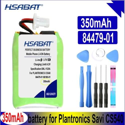 HSABAT 84479-01 86180-01 350mAh Battery for Plantronics Savi CS540 CS540A, Savi CS540 CS540A headset Batteries