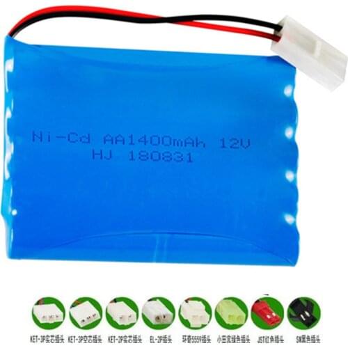 1400mah 12v Rechargeable Battery For Rc toy Car Tanks Trains Robot rc Boat Gun Ni-CD AA 12v 1400mah NICD Battery Pack 1-5pcs