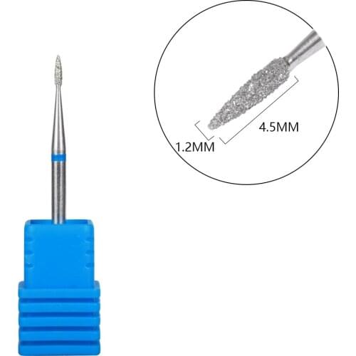 TP Diamond Nail Drill Milling Cutter Rotary Burr Cuticle Clean Bits Apparatus for Manicure Nail Files Art Tools