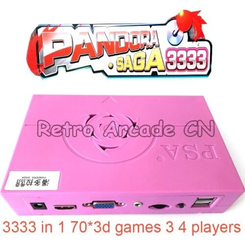Arcade Game Board 3333 in 1 Pandora Saga Box Support 3 4 Multi Players Jamma Version HD Video 70 of 3D for Retro Cabinet Machine