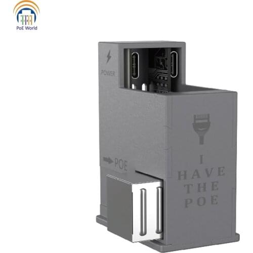 AT-USBC-JB POE+ USB-C Deliver Power&Data In Euro Box for Tablet Surface Go, IPAD Pro, Type-C device