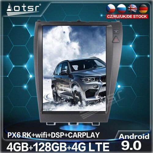 128GB Tesla Big Screen Car Multimedia DVD Player For Lexus ES V4 ES200 ES240 ES300 ES350 ES350H Android Radio GPS Navigation DSP