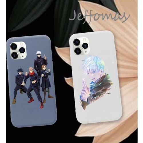 Jujutsu Kaisen Satoru Gojo Phone Case Blue Color for iPhone 11 12 Mini Pro MAX. If you choose other models, please leave message
