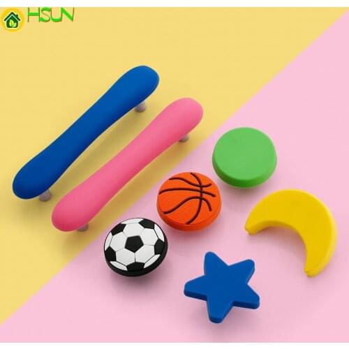 Children Furniture Handles Cartoon Cabinet Knobs and Handles PVC Cloud Drawer Knobs Pulls for Kids