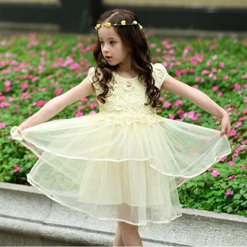 NEW Girls Baby Toddler Bow-knot Lace Suspenders Tulle Party Pageant Dress Baby Infant Fairy Tale lace Dress