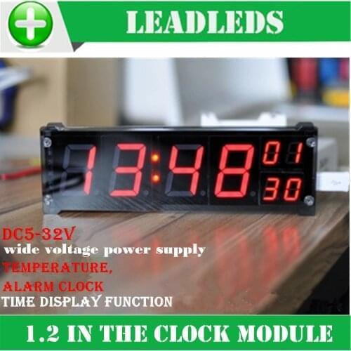 DIY Automobile motorcycle led display Digital precision clock module led luminous electronic clock with temperature alarm clock