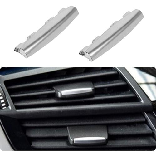 Car Front Air Conditioning Vent Buckle Chrome Plating Air Conditioning Leaf Adjust Clip For Bmw X5 X6 F15 F16 2014-2019