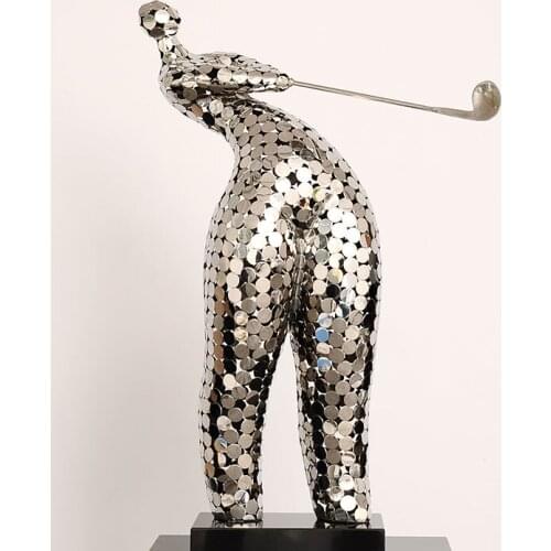 Creative Home Furnishing Office Decoration Art Crafts Decoration Home Hand Place Jewelry Resin Sculpture Golf