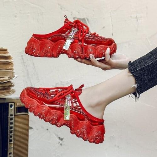 2021 New Sneakers Comfort Summer Breathable fashion Solid Slip on Walking Shoes Sports Casual Vulcanized Shoes Zapatos De Mujer