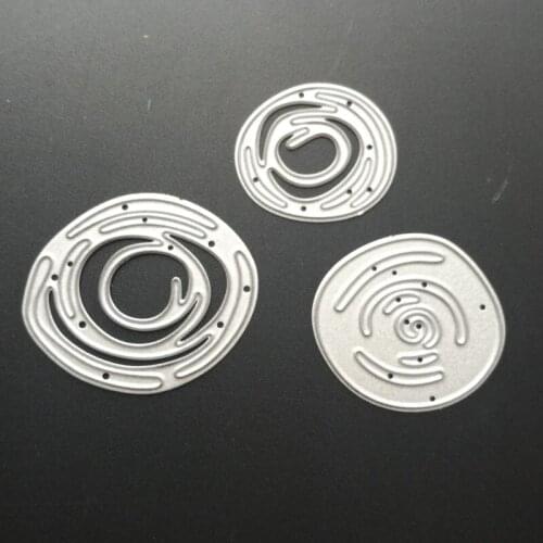 Round ring die cuts,metal die cutting dies in scrapbooking embossing folder suit for cutting machine