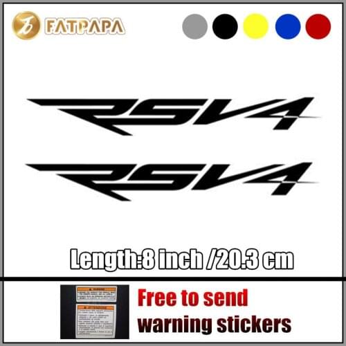 Motorcycle bike Fuel tank Wheels Fairing notebook Luggage helmet MOTO Sticker decals For Aprilia RSV4