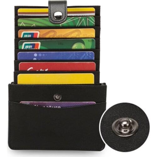 Mens Card Holder Wallet One Leather Large Capacity Multi-Function Brand Multiple Card Slots Ultra-Thin Card Holder Womens New
