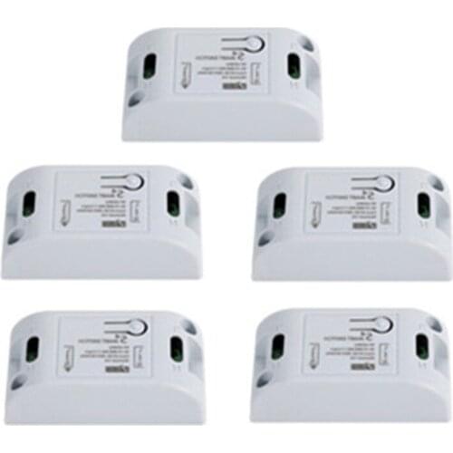 Wifi Switch DIY Smart Home Automation Modules Wireless Remote Control Light Timer Relay Switches 110V 220V Works with Alexa