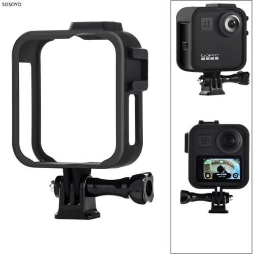 Plastic Protection Frame Case Panoramic Action Camera Cage Border With Mount Adapter For Gopro Max Sports Camera Accessories