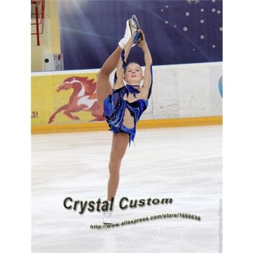 Custom Figure Skating Dress For Competition Fashion New Brand Ice Figure Skating Dress For Children DR3561