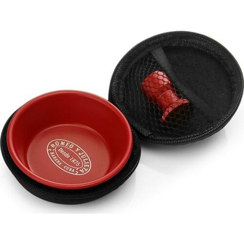 Portable Ashtray Metal Pocket Cigarette Cigar Ash Tray Travel Ashtray with Holder Cigar Smoking Gadget CA-021