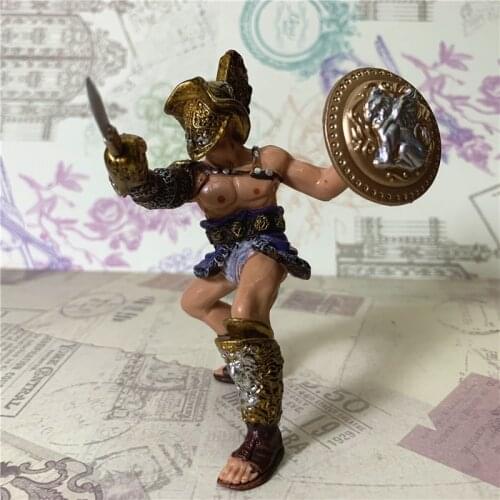 Pvc figure toy model Gladiator ancient Roman simulation Knight figure toy model 3.75 inch 1:18