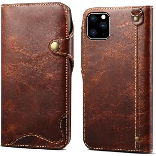 Luxury Flip Vintage Leather Cover for iPhone 11 Pro Max XS Max XR X Business Full Protect Hasp Wallet Card Slots Pocket Case