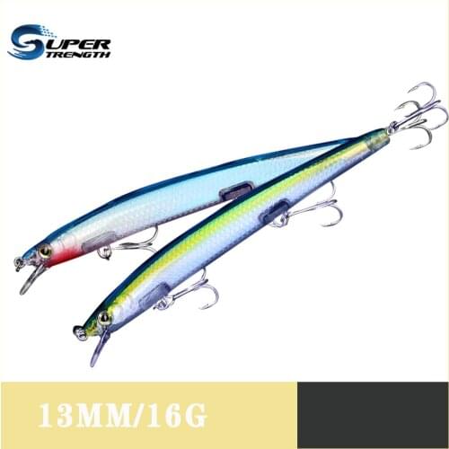 Minnow Fishing Lures 13cm/16g Minnow Lure Rattling Hard Bait Crankbait Wobbler Fishing Tackle lure Peche Pike for fishing