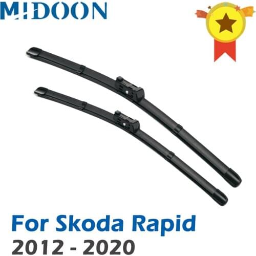 MIDOON Wiper Front Wiper Blades For Skoda Rapid 2012 - 2020 Windshield Windscreen Front Window 24"+16"