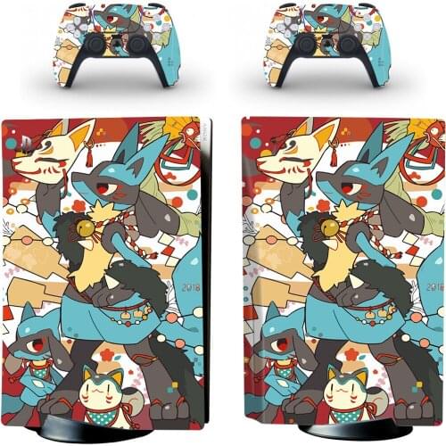 New Design PS5 Standard Disc Skin Sticker Decal Cover for PlayStation 5 Console and Controllers PS5 Disk Skin Vinyl