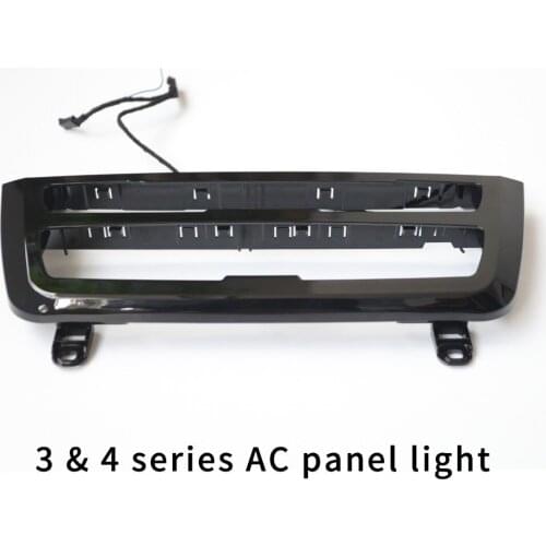BMW 3 & 4 series F30 LCI radio trim led dashboard center console AC panel light with 2 colors or 9 colors