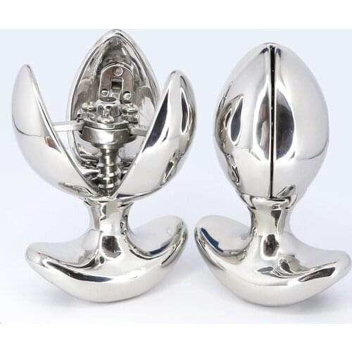 Newest Stainless Steel Heavy Anus Beads ASSLOCK Anal Dilator, Openable Anal Plugs, Anal Sex Toys, For Men Woman Gay Anal Beads